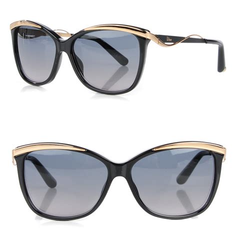 dior metal eyes|CHRISTIAN DIOR MetalEyes 2 Sunglasses Black Gold.